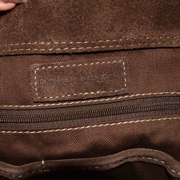 Banana Republic Chocolate Suede Tote - Picture 6 of 9